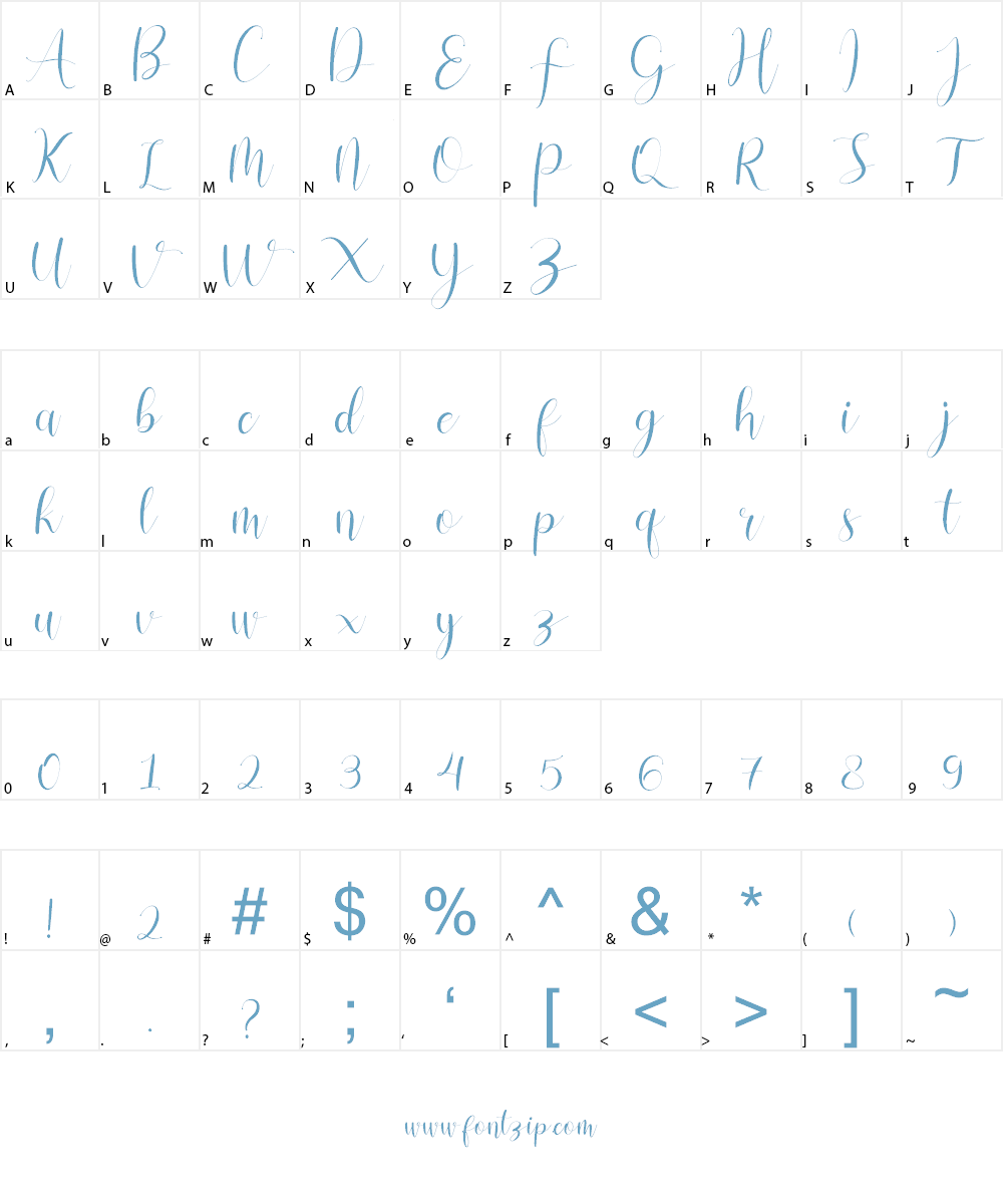 Vessiafree Font Character