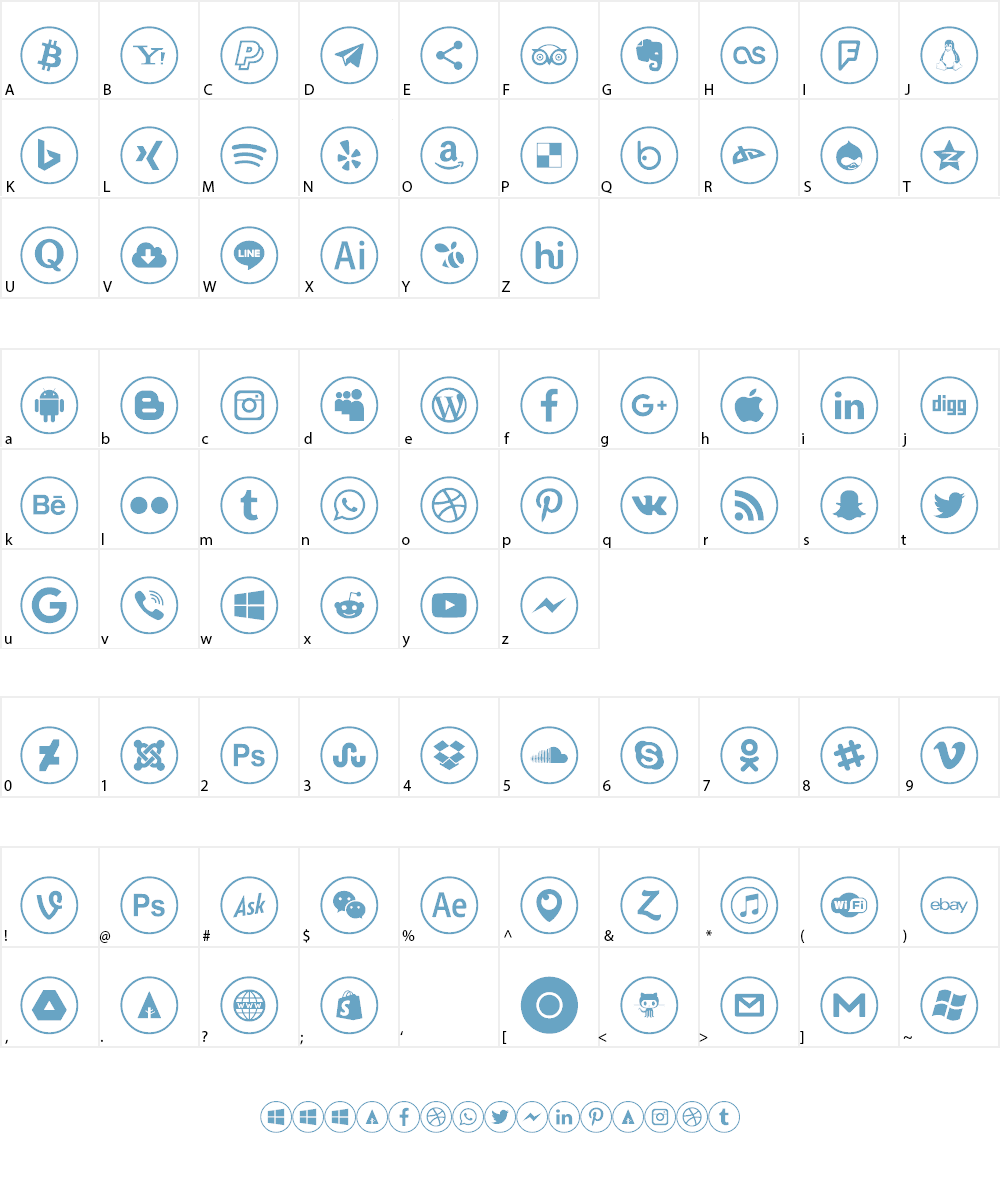 Font-Icons-Color Font Character