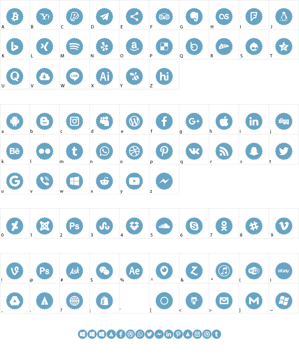 Icons-Color Font Character