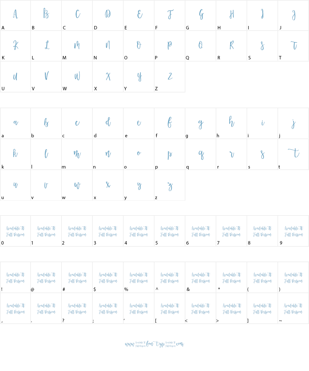 Morable Font Character