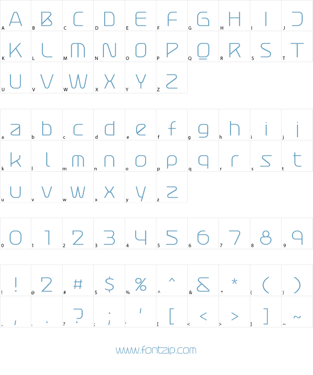 Atures 300 PERSONAL USE ONLY Font Character
