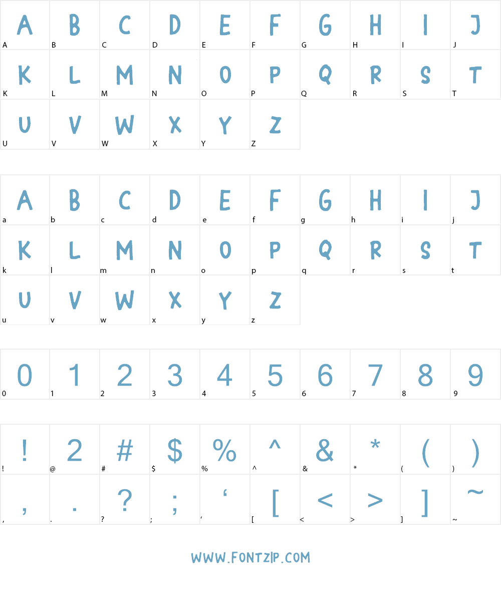 Mittens DEMO Font Character