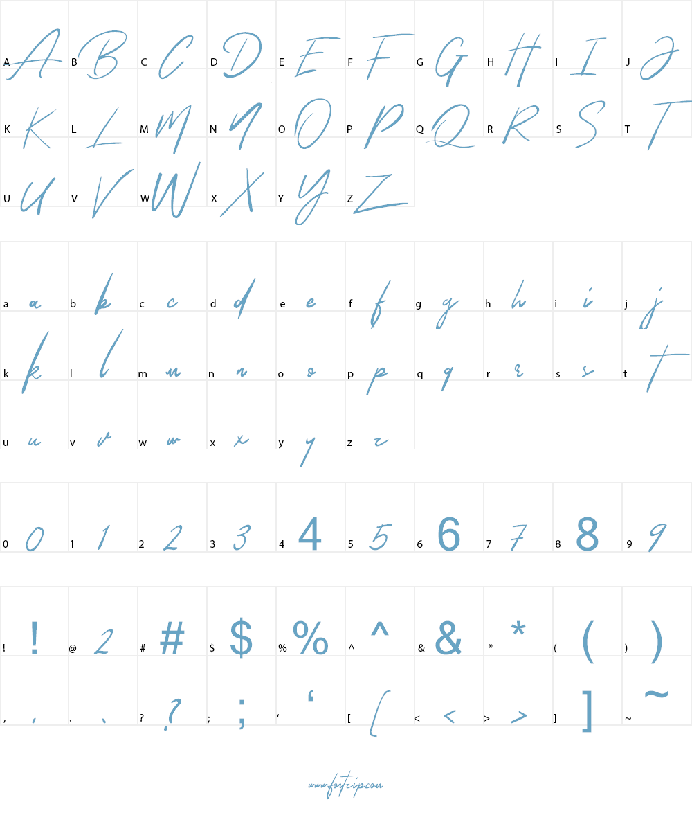 The Queenthine Font Character