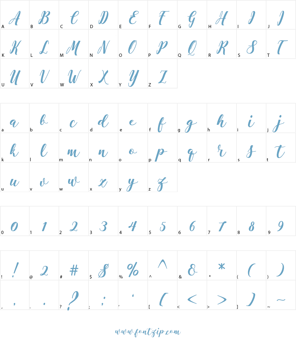 Antelope Font Character