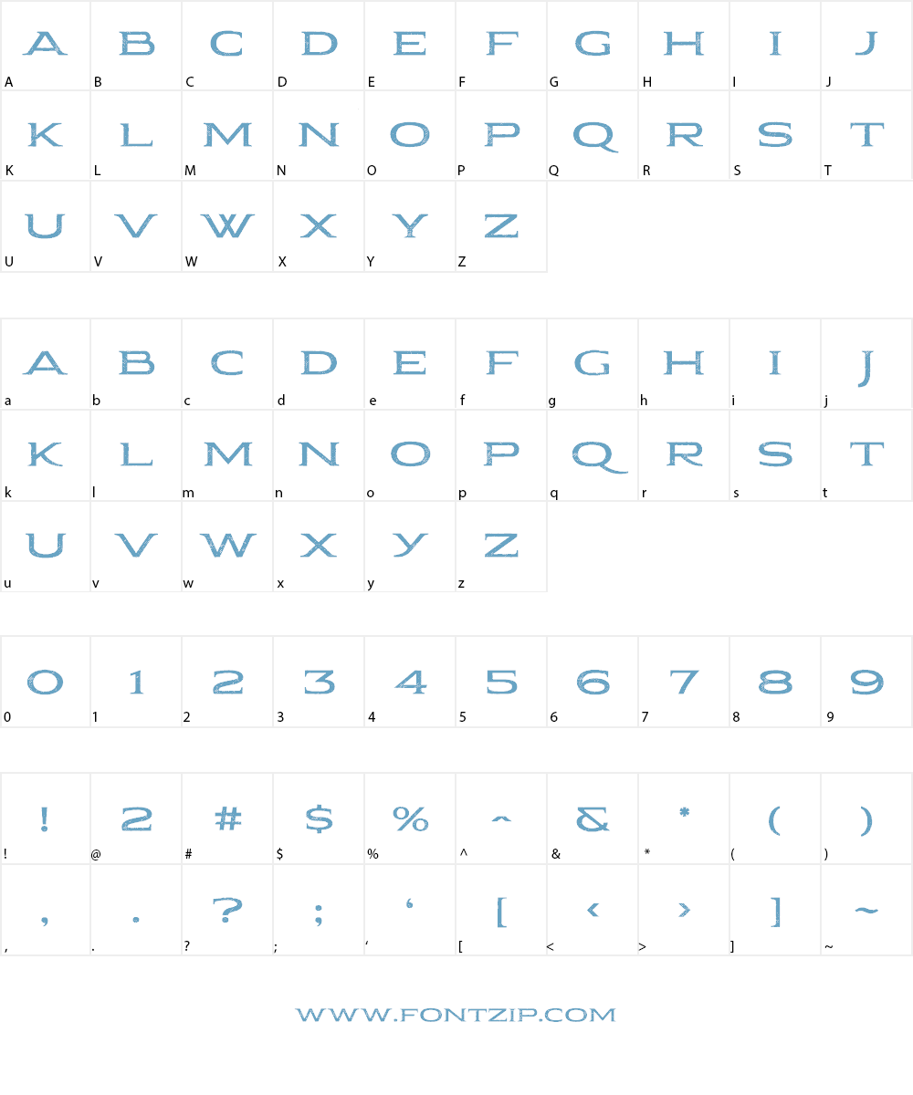 Pauraque_Serif_Rough Font Character