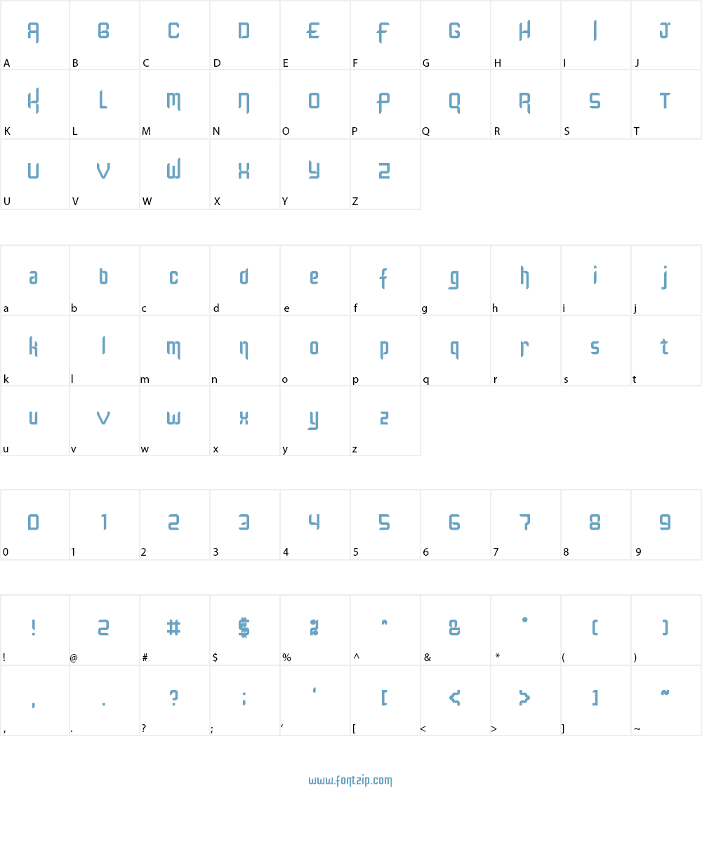 Kinglify Font Character