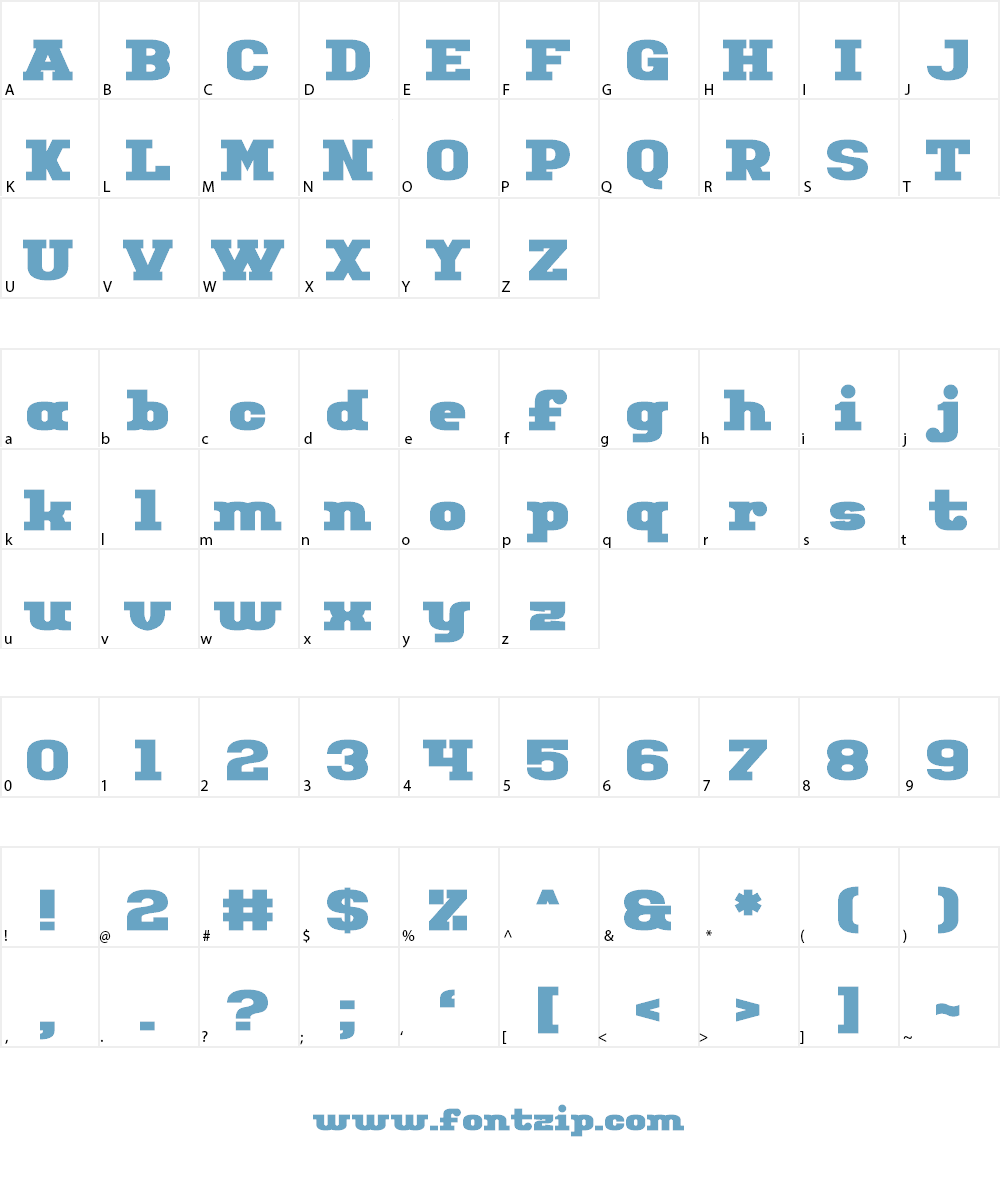Virtu Font Character