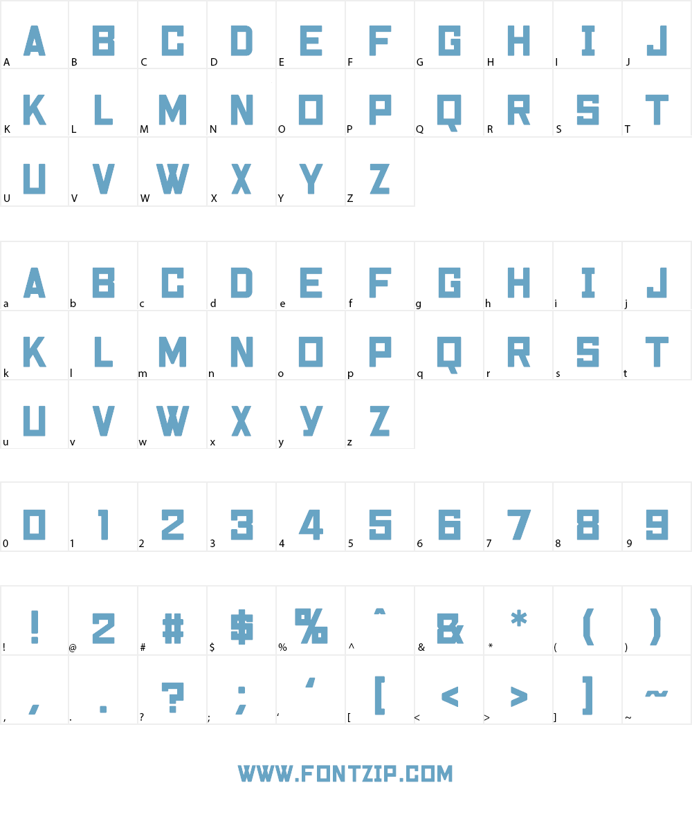 Nikkyou Sans Font Character