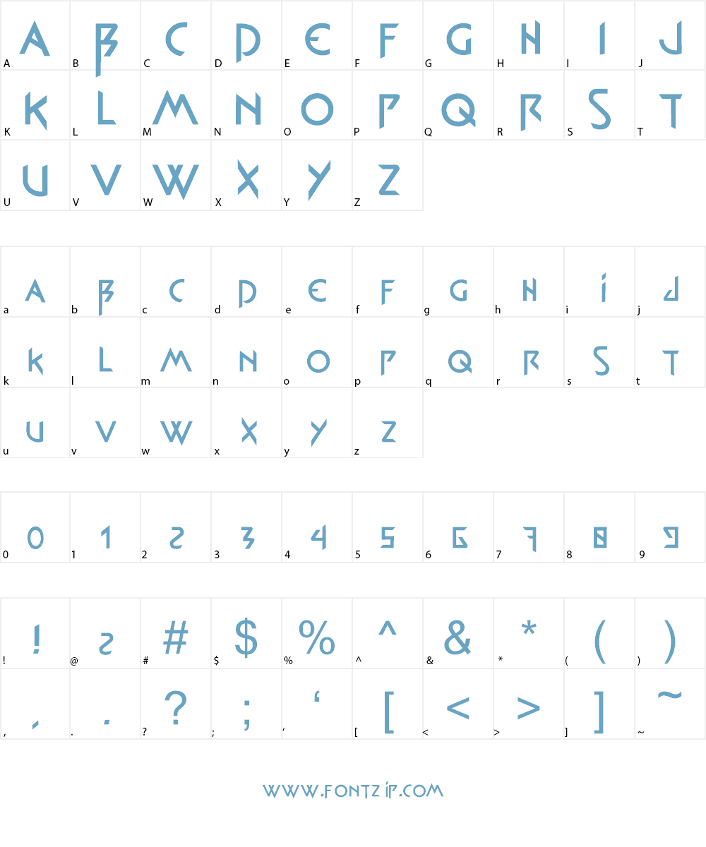 shera Font Character