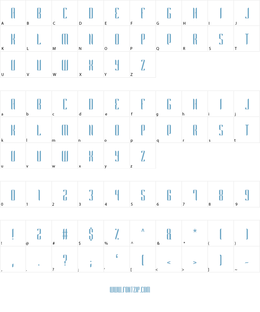 Harmonial Font Character