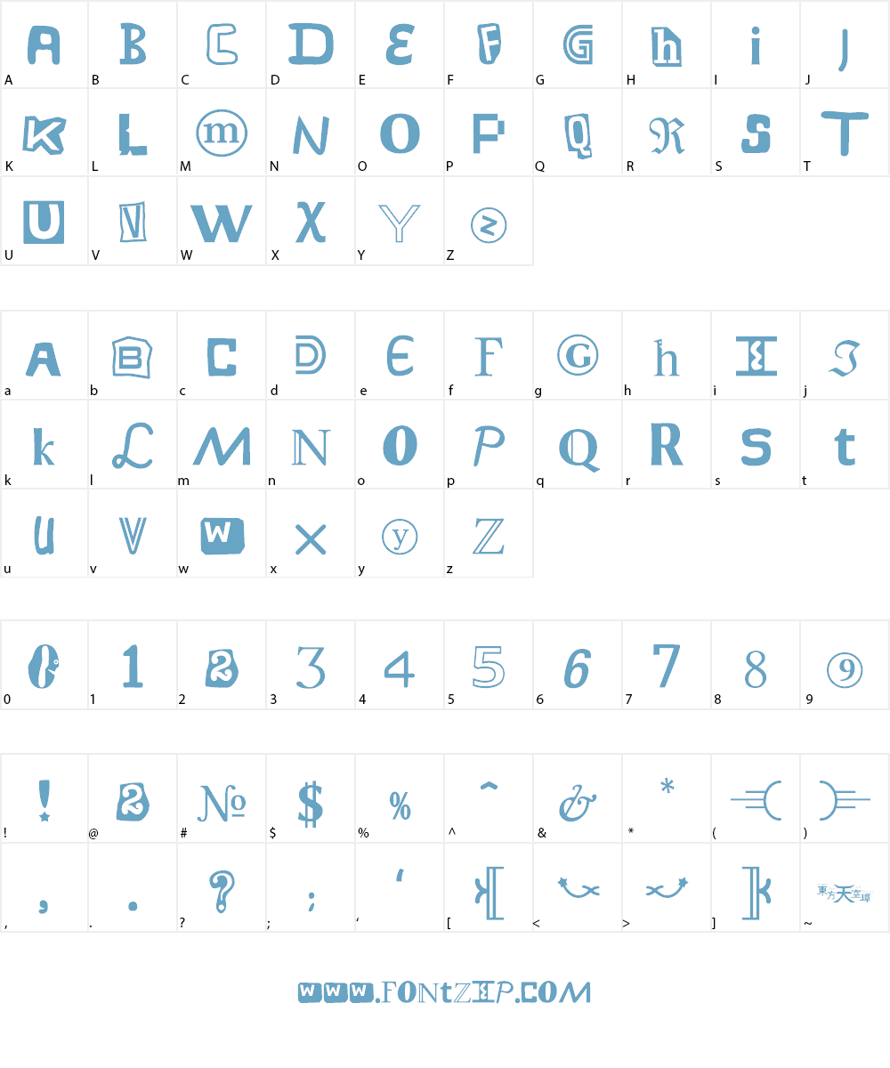Leafraker Font Character