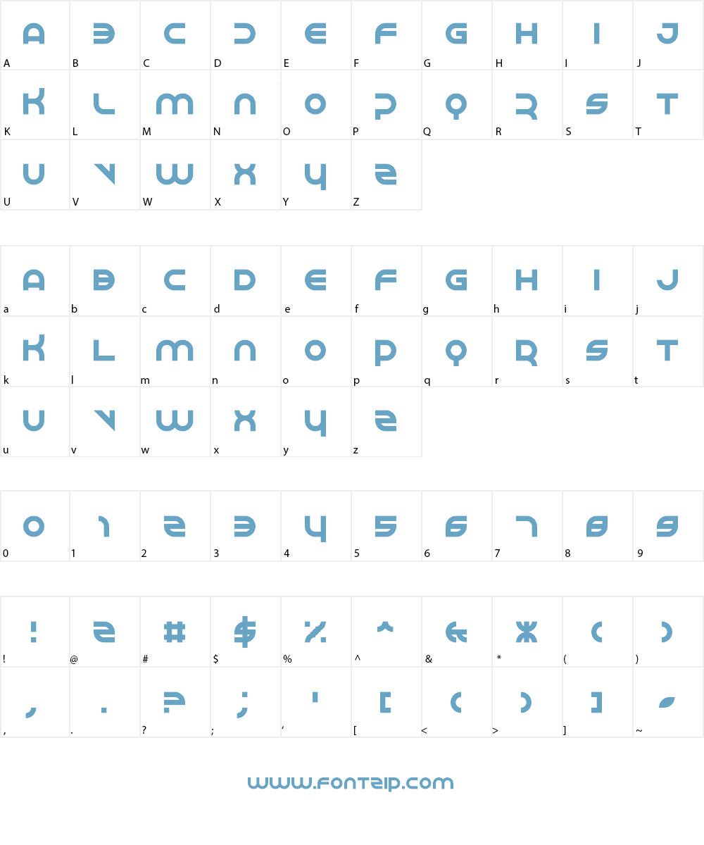 Perspire Font Character