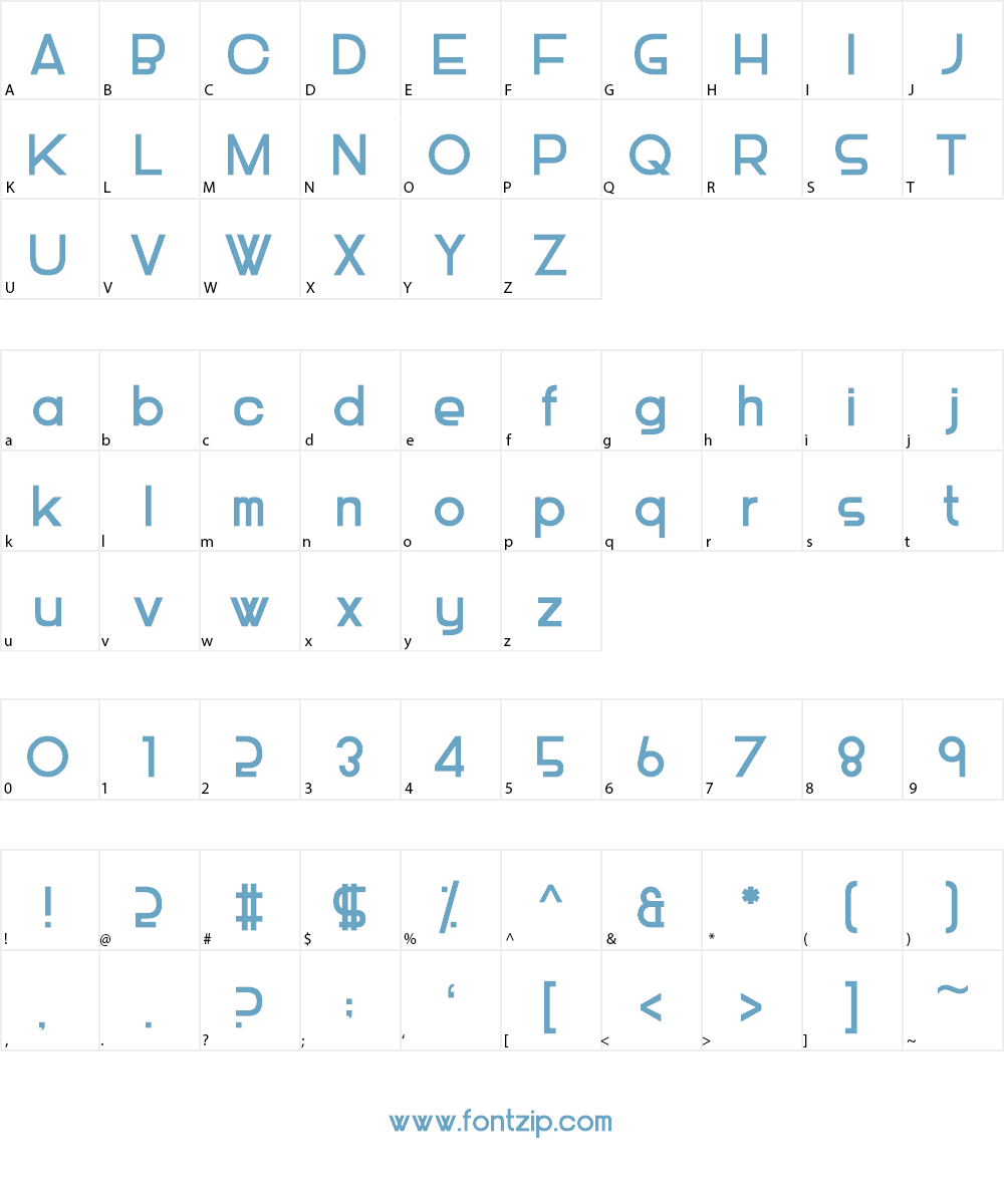Piescese Font Character