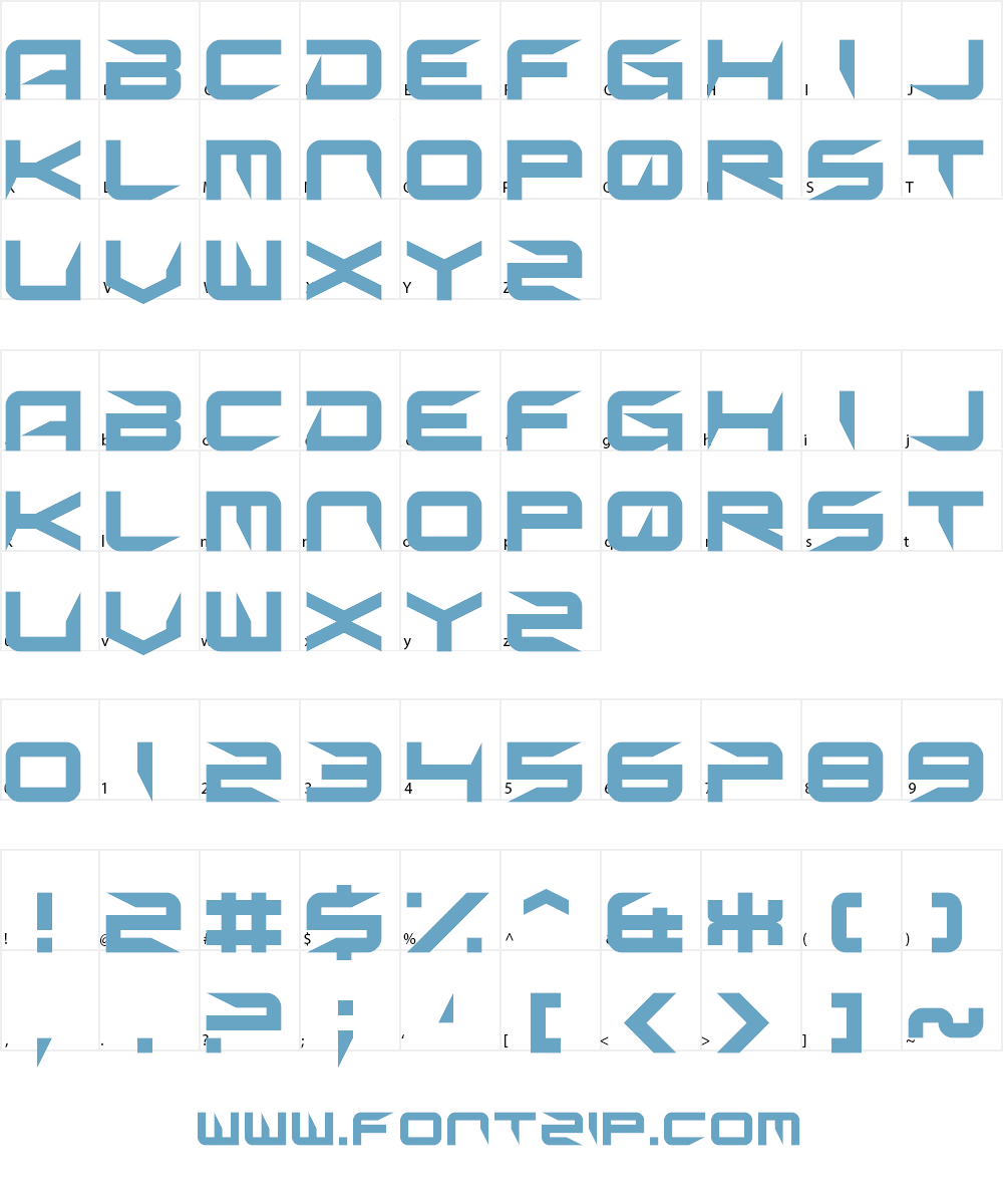 Sharp Font Character