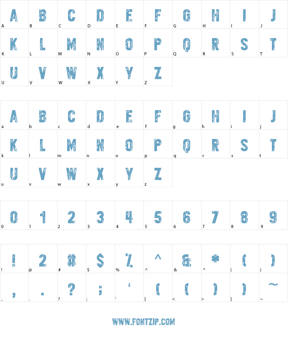 Varietykiller Font Character