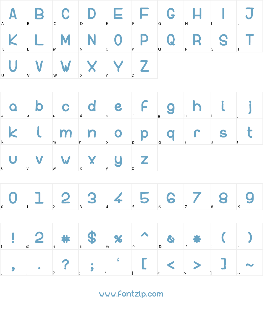 InFormal Style Font Character