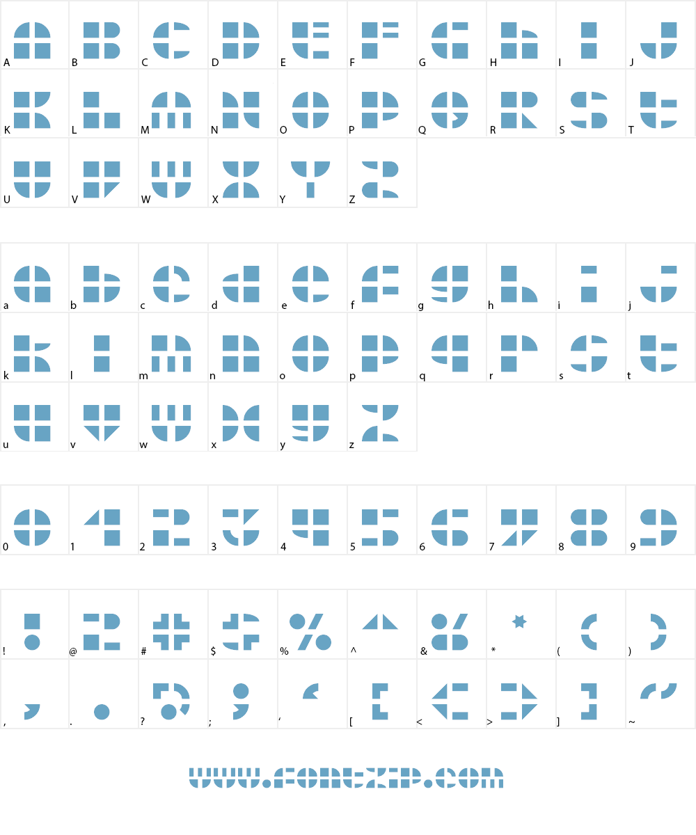 Gridlarva Font Character