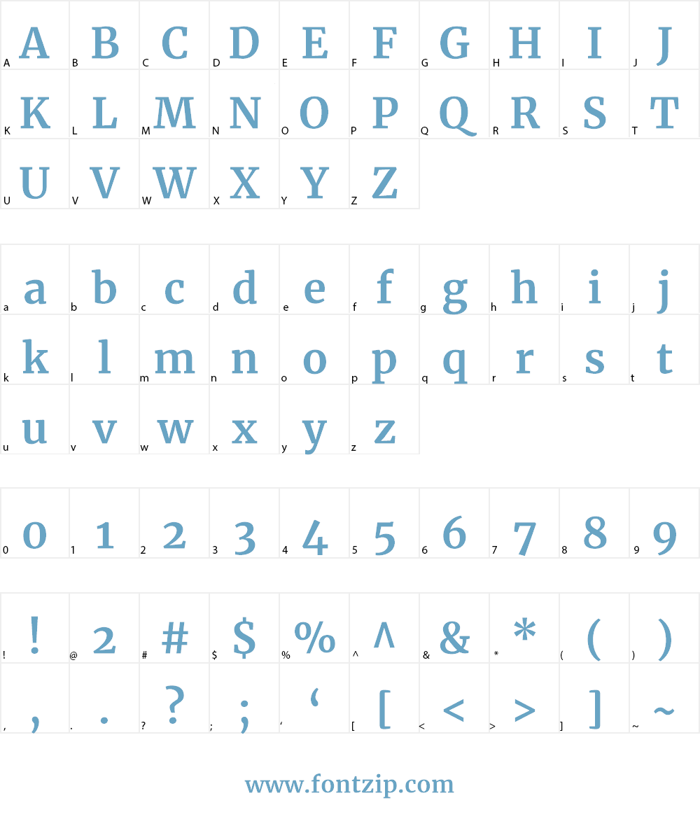 Merriweather Font Character