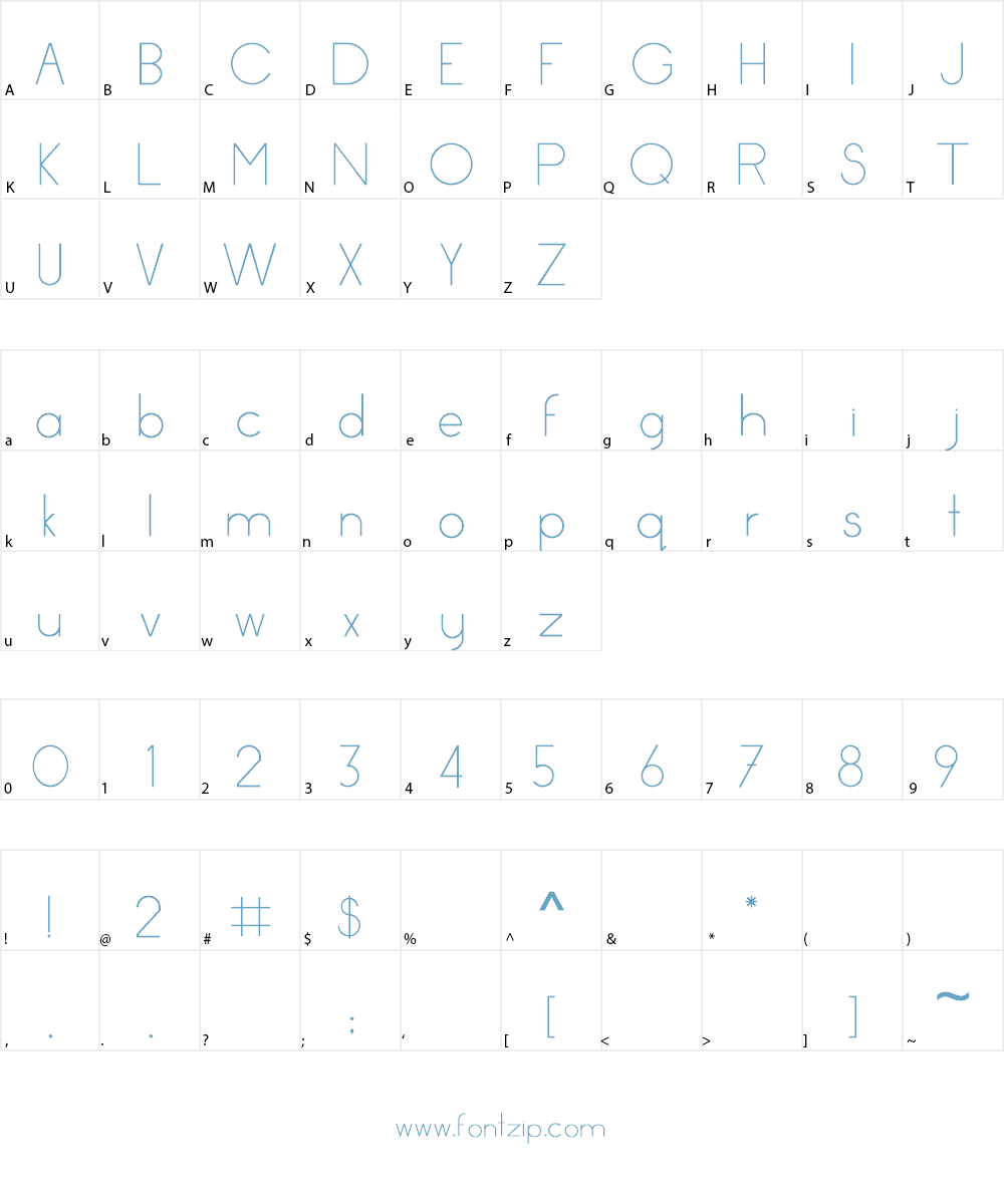 Hypeface - Reg Font Character