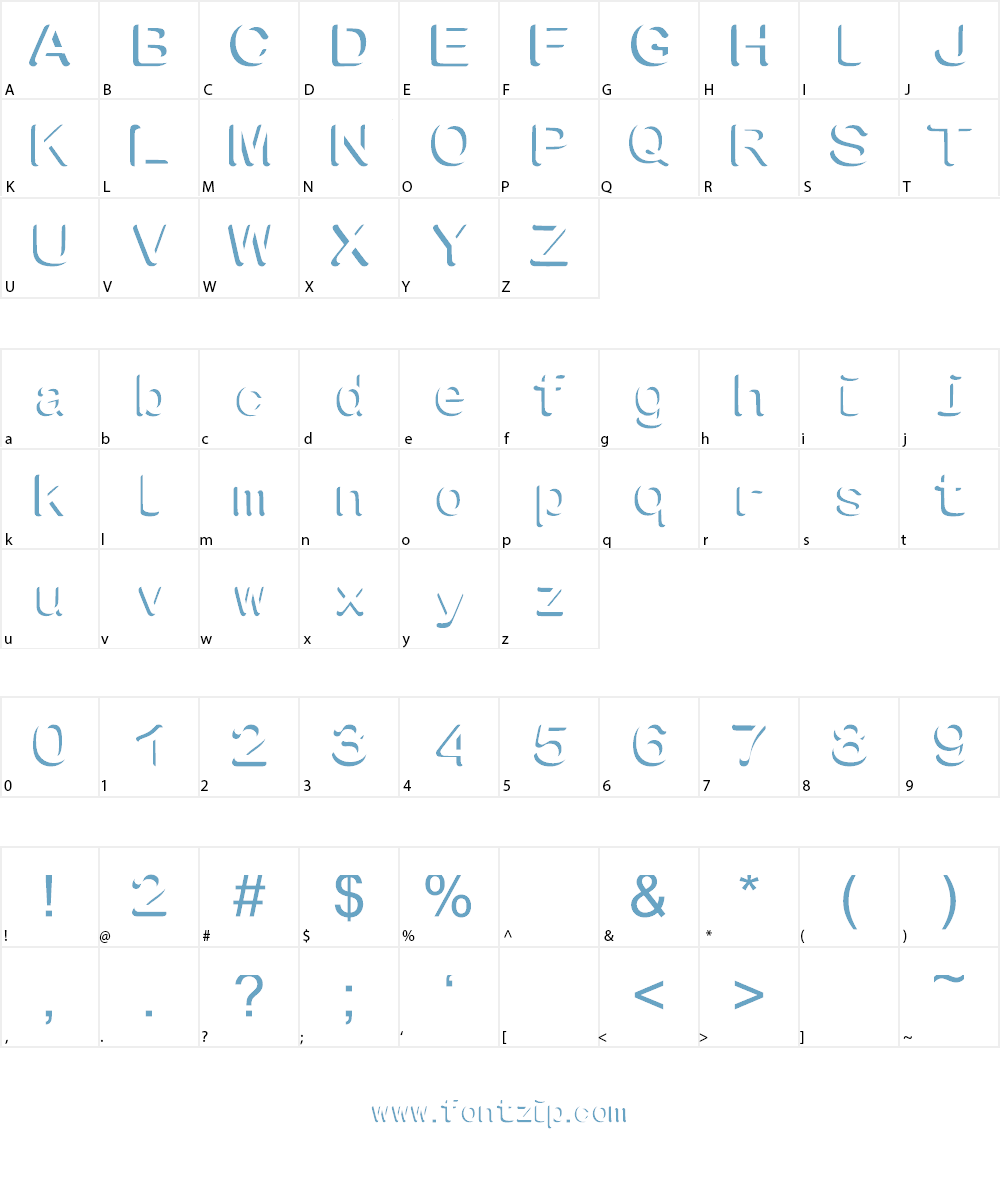 TALASH Font Character