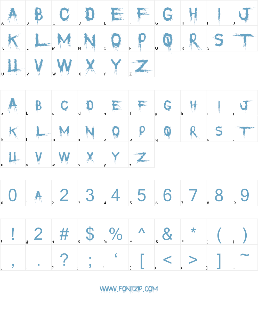 Philophobia Font Character