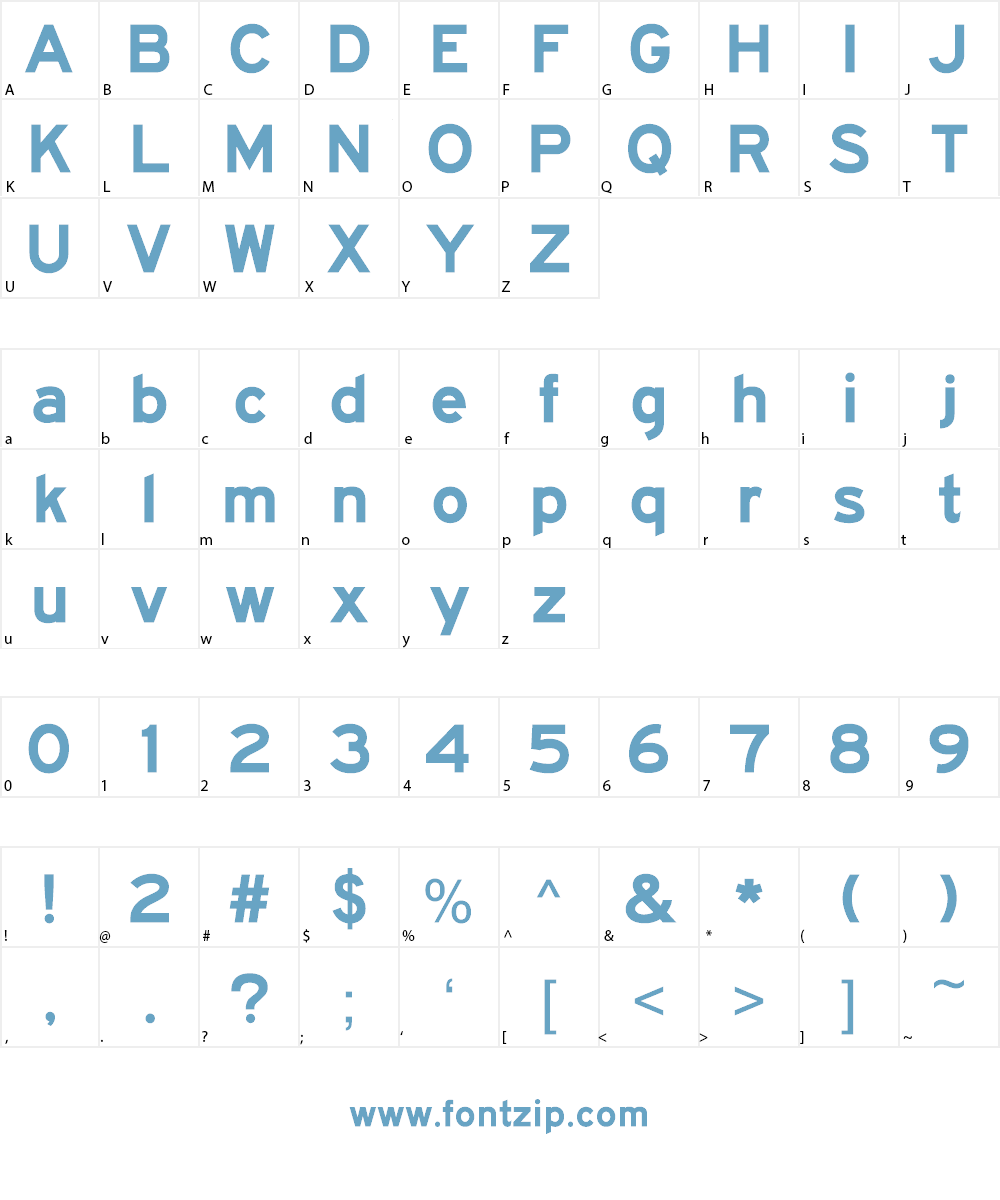 BywayEModified Font Character
