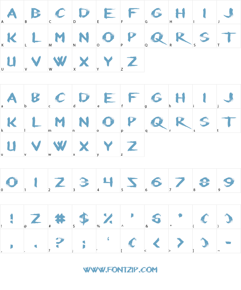 Refresher Font Character