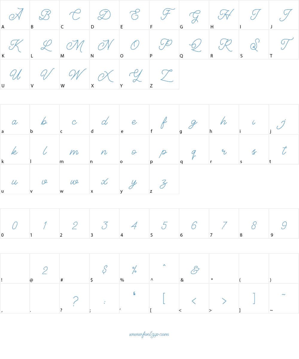Classical Font Character