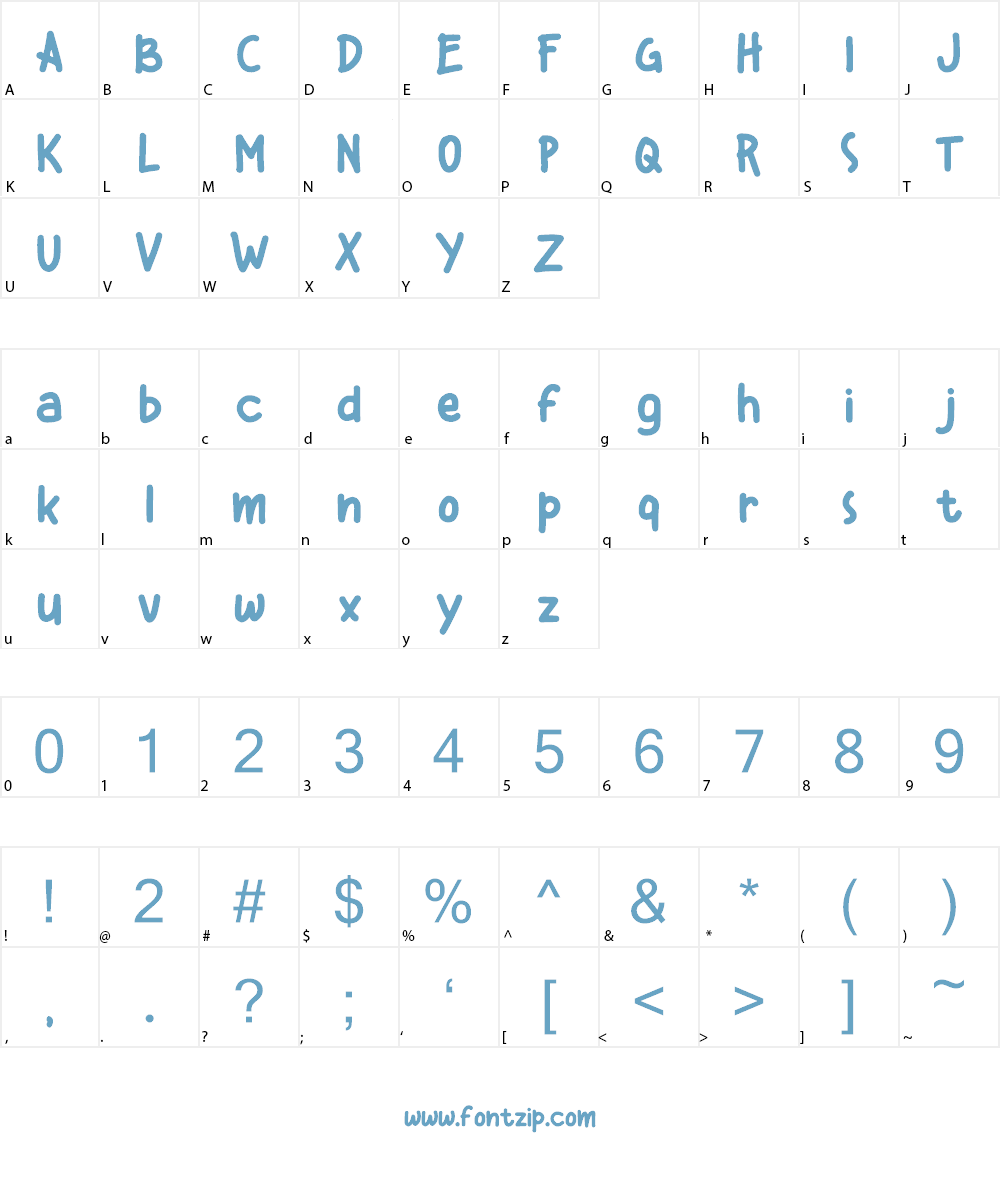 Kiddos Font Character