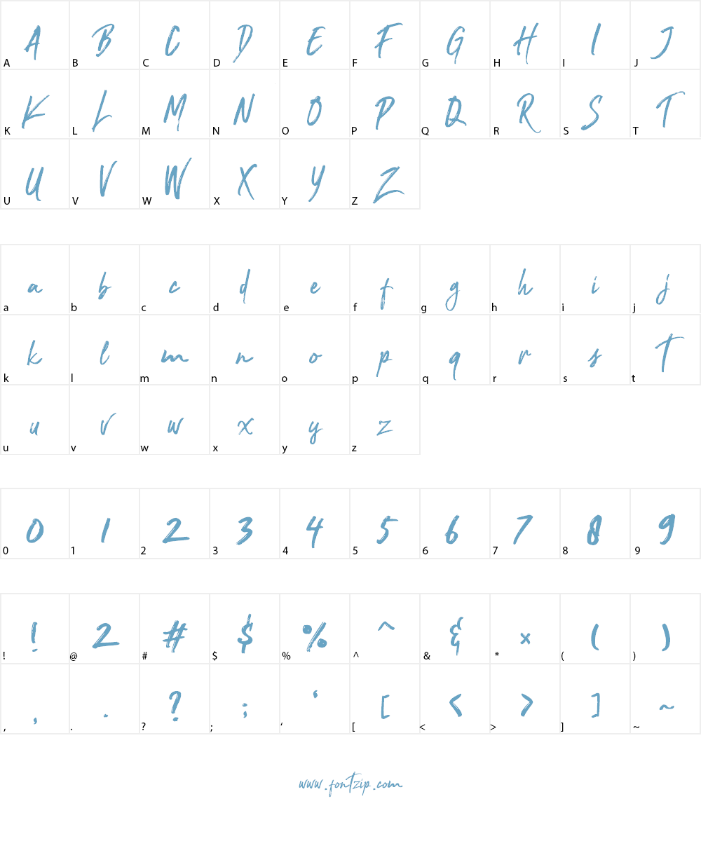 Nocturnal Font Character