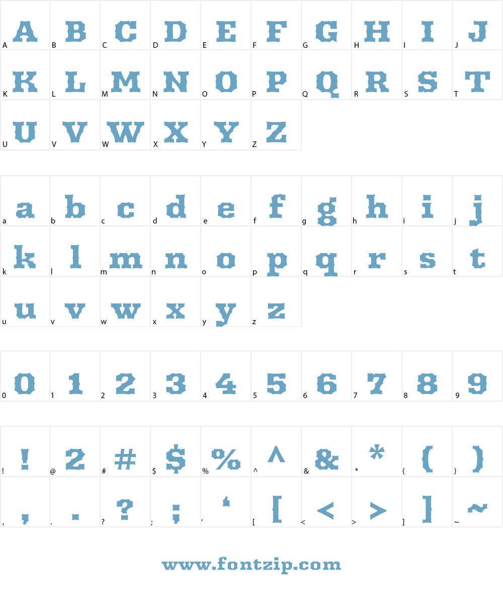 Arbutus Font Character