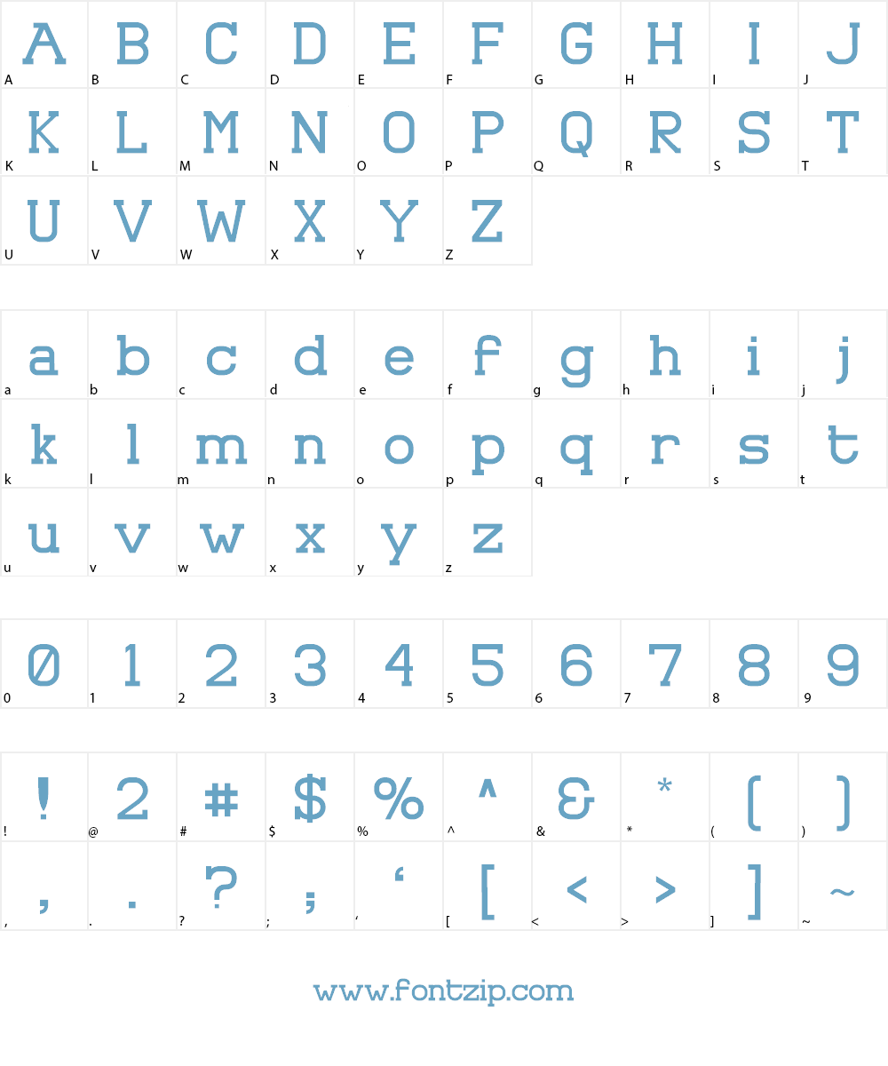 Asakura Slab Font Character