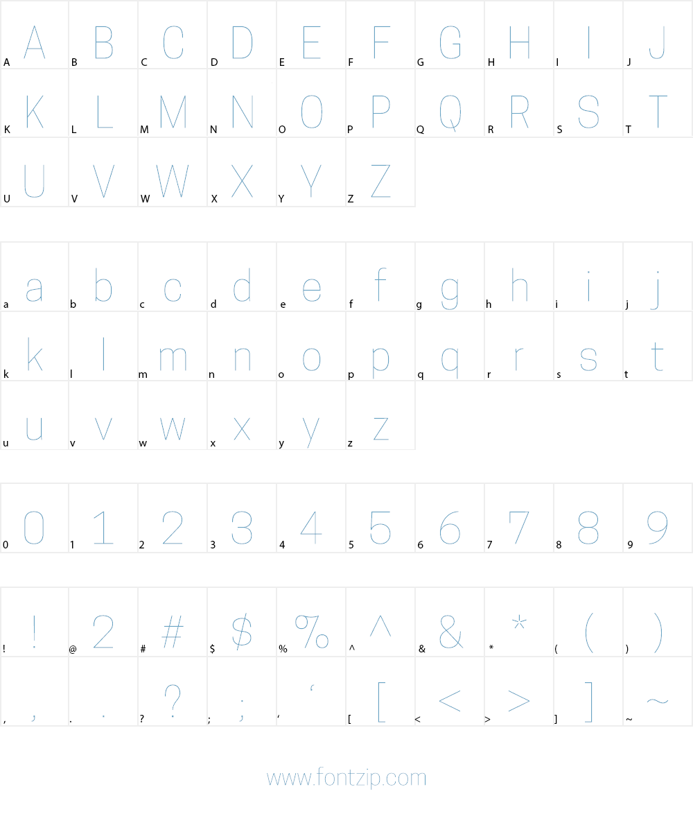 Cooper Hewitt Font Character
