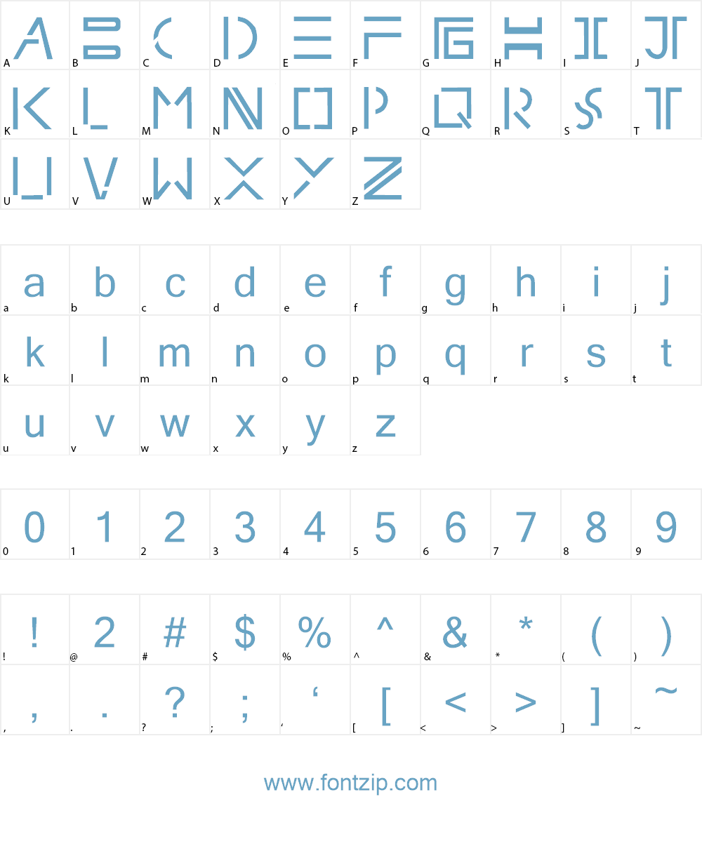splitfont Font Character