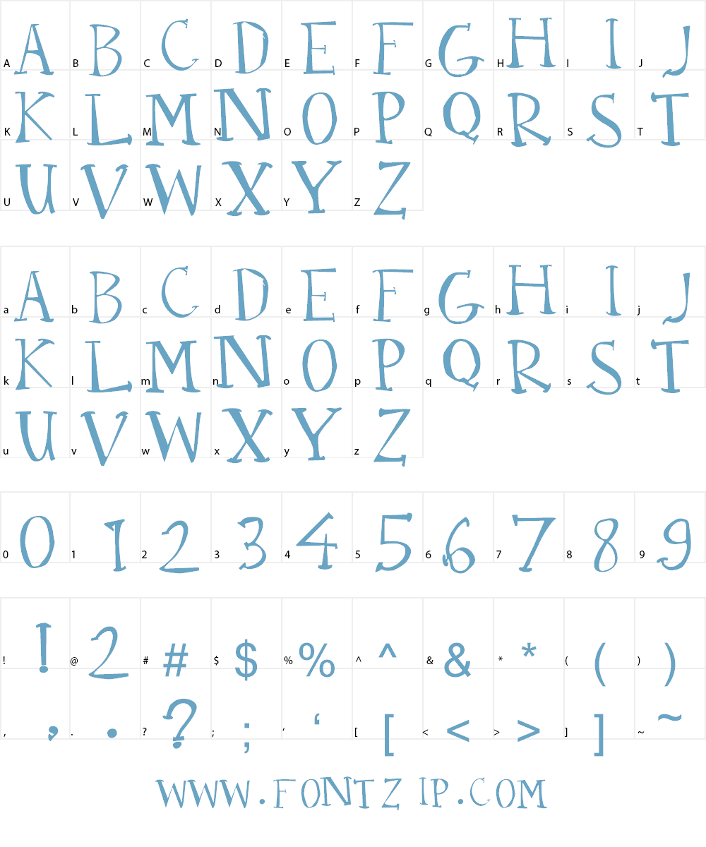 Wandhawa Font Character