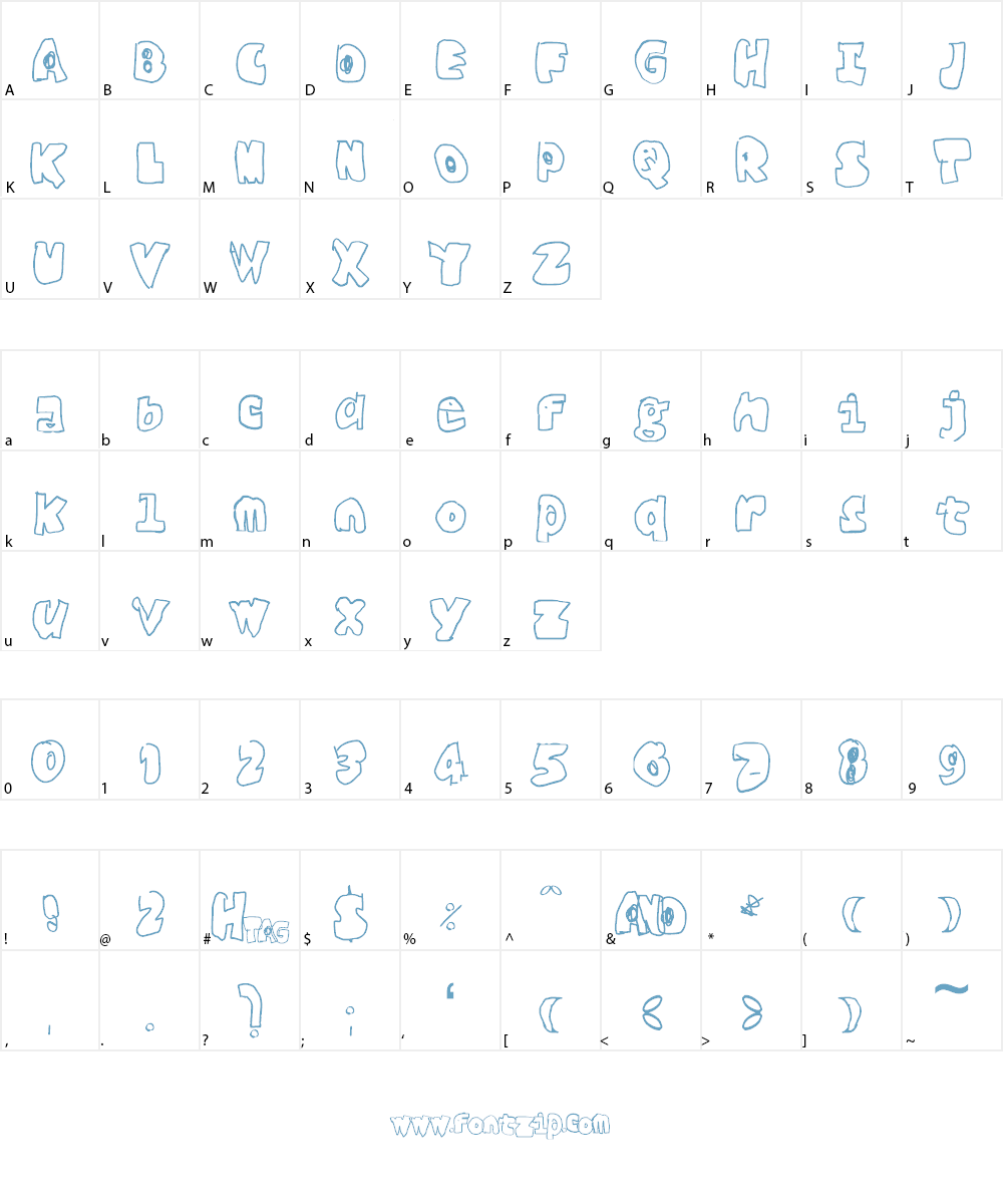 Black Fario Font Character