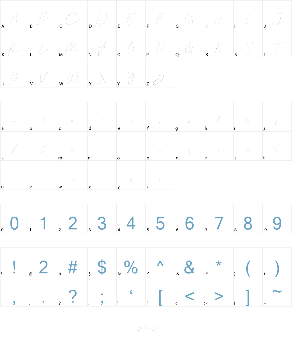 Callous Font Character