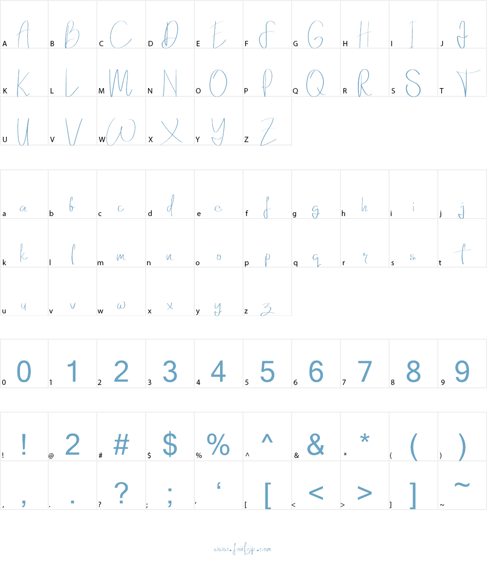 Elanor Font Character