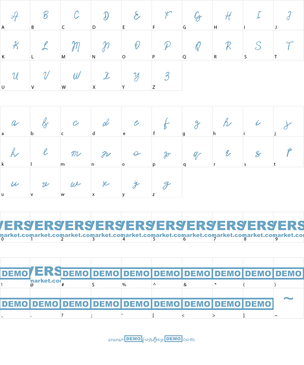 Mendy Font Character