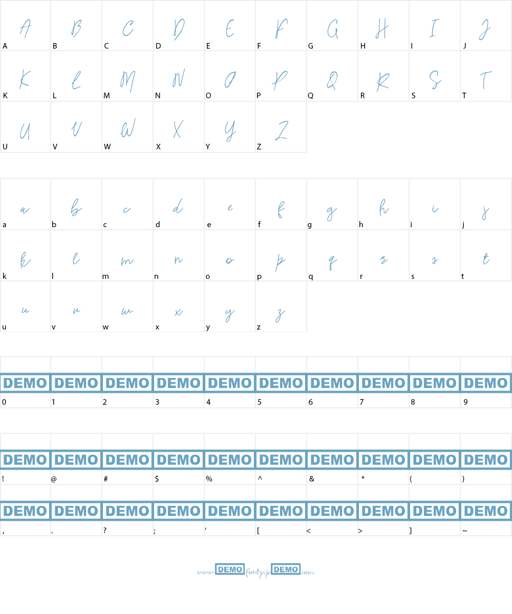 Rishangle Font Character