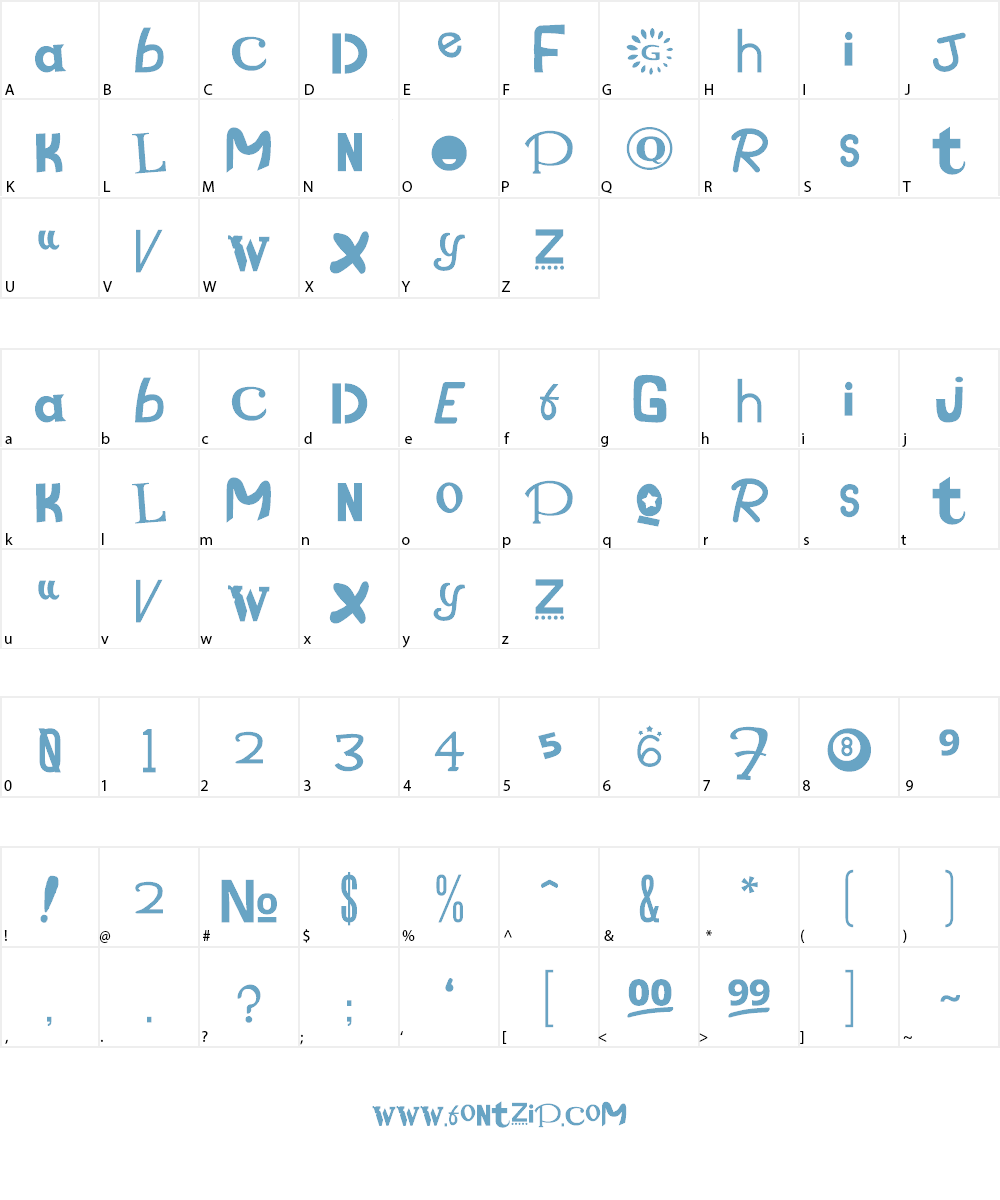 Spacelifter Font Character