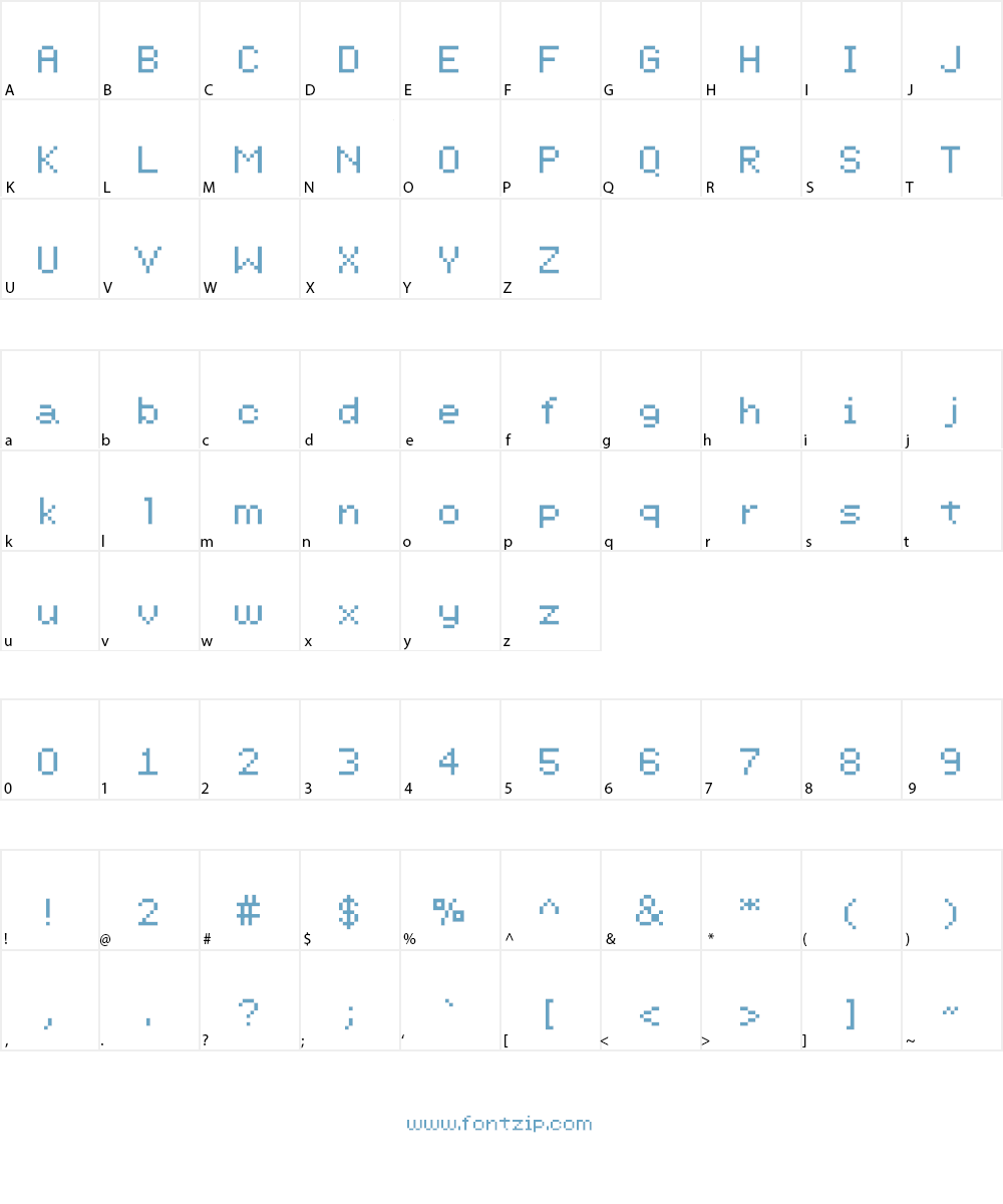Atlantis International Font Character