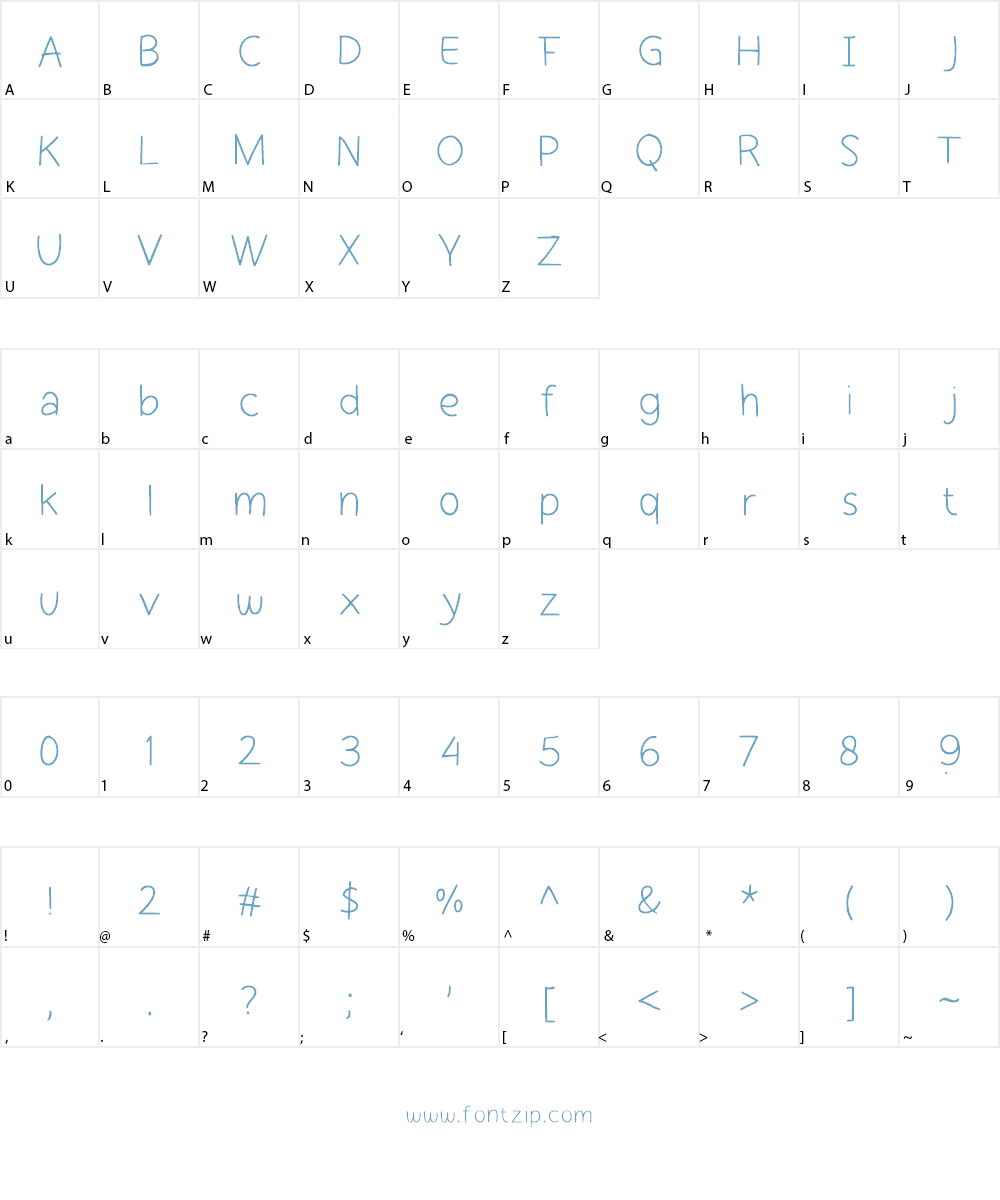 Cekerayam Font Character