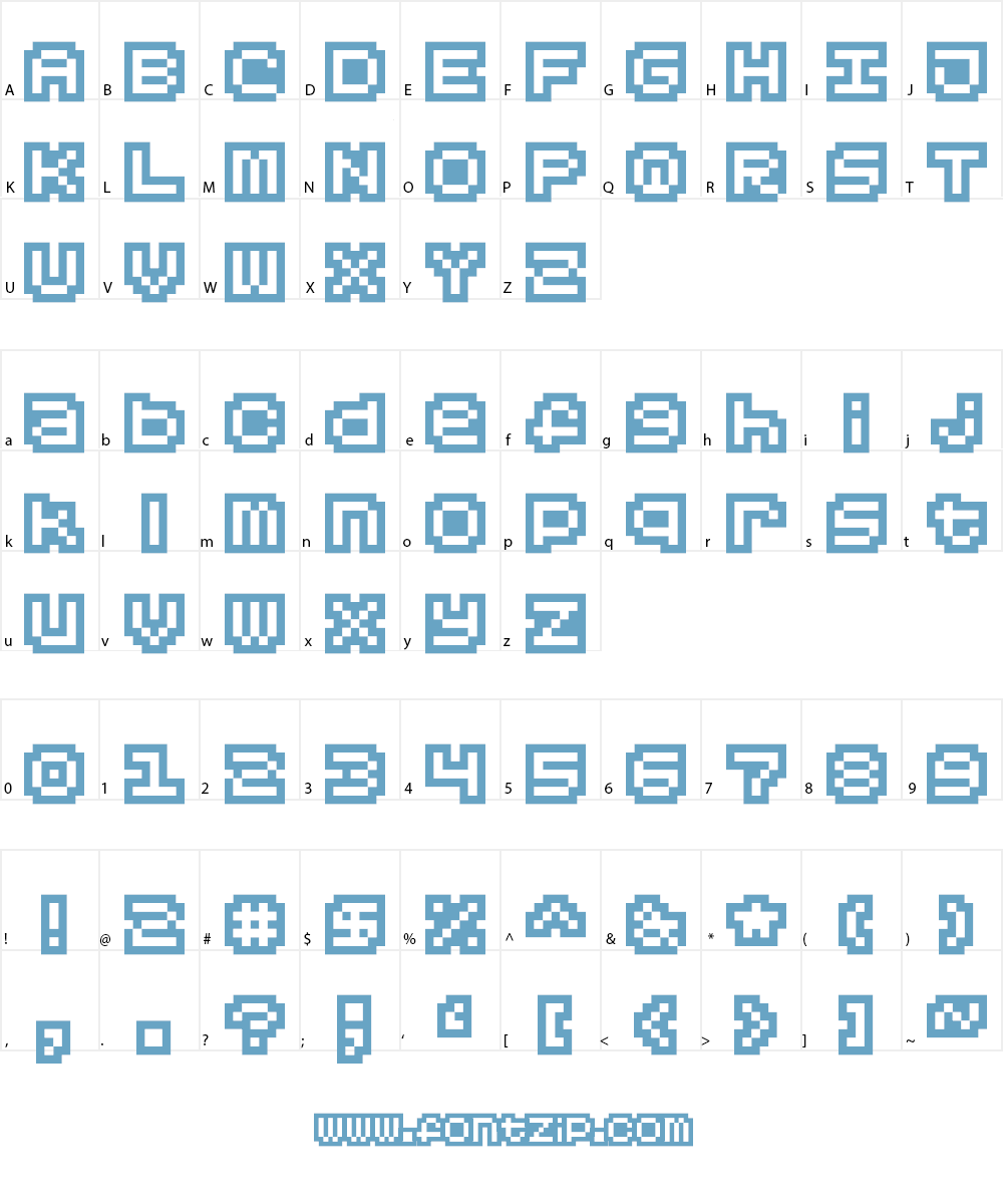 Domino Farm Font Character