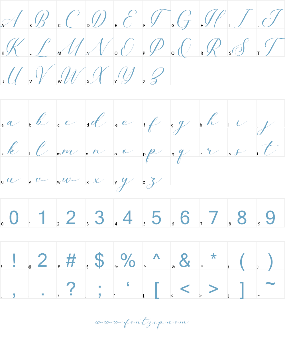 Millerstone DEMO Font Character