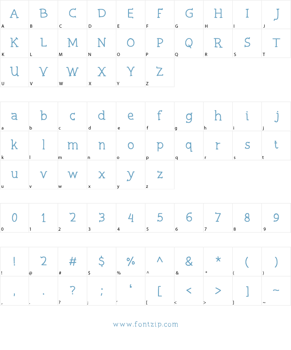 Swiming Frog Font Character
