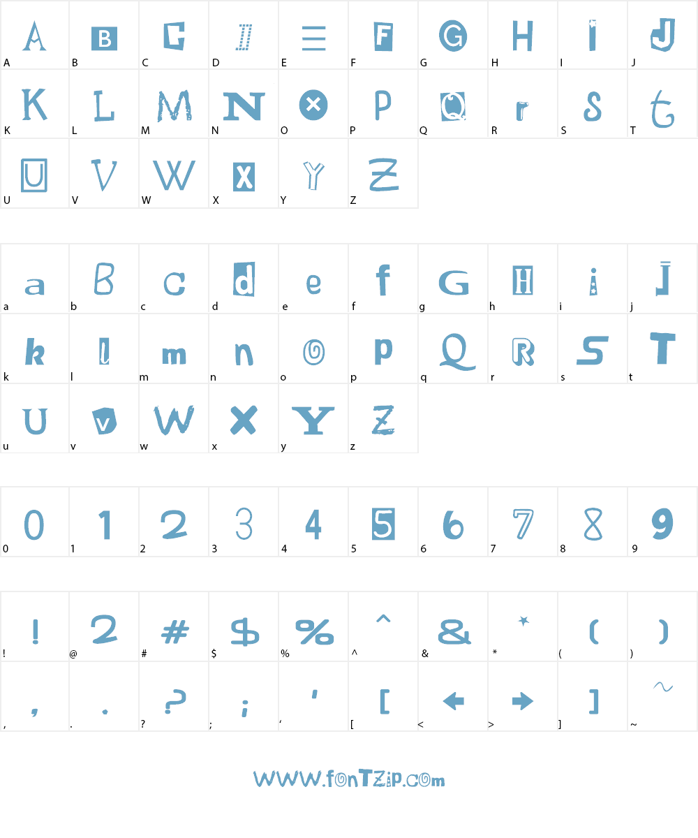 Raspberry Miltown Neue Font Character