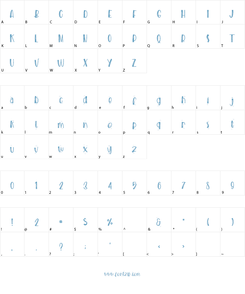 BLINKIES Font Character