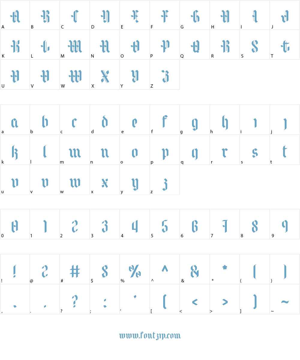 Castillo Font Character