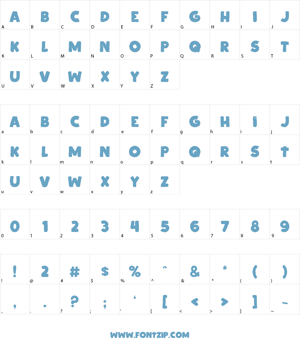 Cipitillo Font Character